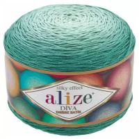 Пряжа Alize Diva Ombre Batik - 1 шт, 7369 морская волна, 875м/250г, 100% микрофибра акрил/Ализе Дива Омбре Батик/