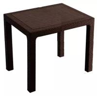 Стол садовый Heniver Rattan SPT-R003, ДхШ: 90х90 см, шоколад