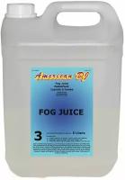 American DJ Fog juice 3 heavy 5л жидкость для дым-генератора, длительное рассеивание