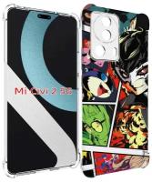 Чехол MyPads Persona 5 art для Xiaomi Civi 2 задняя-панель-накладка-бампер