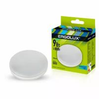 Светодиодная лампа GX53 9Вт ERGOLUX 13515 LED-GX53-9W-4K, 4500K, 855Лм, нейтральный белый