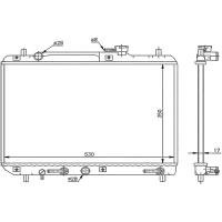 10-26261-SX Радиатор системы охлаждения АКПП Suzuki Baleno/Esteem 1.6 95-98