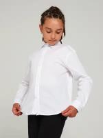 Школьная блуза KupiFartuk, размер 152, белый