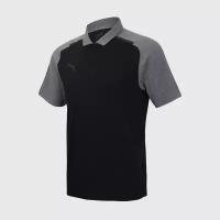 Поло Puma teamCUP Casuals Polo, цвет черный/серый, размер M