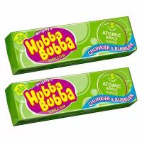 Жевательная резинка Wrigley's Hubba Bubba Atomic Apple со вкусом яблока (Германия), 35 г (2 шт)