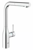 Смеситель для кухни Grohe Essence+ (30270000), с высоким изливом и выдвижной лейкой, хром