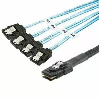 Кабель Mini SAS 36P SFF-8087 - 4 Sata mSAS-4SATA-0.5M 0.5 метра