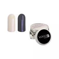 Втирка для дизайна ногтей Vogue Nails жемчужный пигмент для декора маникюра, фиолетовая, 0,5 г