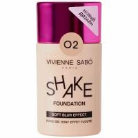Крем тональный для лица `VIVIENNE SABO` SHAKE тон 02 с натуральным блюр эффектом