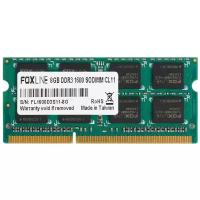 Оперативная память Foxline So-dimm DDR3 8Gb 1600MHz pc-12800 CL11 (fl1600d3s11-8g)