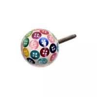 BLUMEN HAUS Ручка для мебели "Радужные пуговицы", цвет разноцветный /300/6 66111