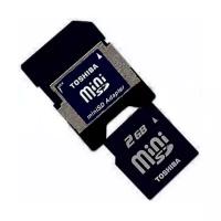 Карта памяти miniSD 2 Гб Toshiba + адаптер на SD