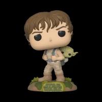 Фигурка Funko POP Star Wars "ESB Training Luke with Yoda", 9.5 см / Коллекционная фигурка Люк Скайуокер из фильма "Звездные войны" 363 из винила