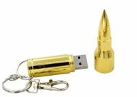 32GB USB-флэш накопитель Apexto UM-505A Пуля caliber 7.62, золотая