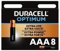 Батарейка Duracell Optimum AAA, в упаковке: 8 шт