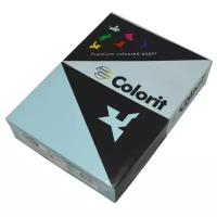 Бумага офисная цветная А4, 250 л, 160 гр, небесный голубой COLORIT COLOR