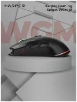 Беспроводная мышь HARPER Gaming WGM-01, черный