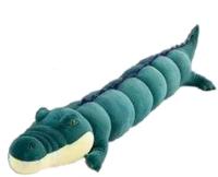 Большая мягкая игрушка Крокодил. 100 см/ игрушка -обнимашка. Цвет темно-зеленый