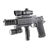 Пистолет механический, в комплекте: прицел, фонарь, пули 1 пакет, эл. пит. тестовые AG10*1шт, AG13*3шт ES1003-TZ2011A 215492