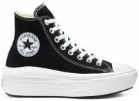 Кеды женские Converse All Star Move Hi, черный, 36 EU