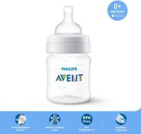 Philips AVENT Бутылочка для кормления Anti-colic SCF810/17, 125 мл, с рождения, белый/прозрачный