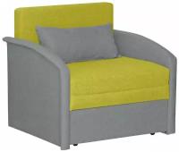 Кресло-кровать Первый Мебельный Тедди Лайм / Сильвер, рогожка
