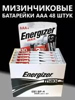 Батарейки щелочные Energizer max + powerseal AAA (LR03) 48 шт. Мизинчиковые