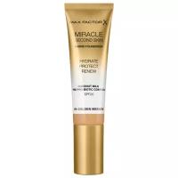 MAX FACTOR Miracle touch second skin оттенок 06-golden medium тональная основа