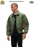 Бомбер ALPHA INDUSTRIES, размер M, зеленый