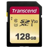 Флеш-накопитель Transcend Карта памяти Transcend 128GB UHS-I U3 SD card MLC