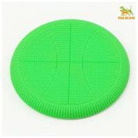 Фрисби Пижон "Баскетбол", термопластичная резина, 23 см, зеленый