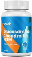 Препарат для укрепления связок и суставов vplab Glucosamine Chondroitin MSM, 90 шт