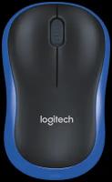 Мышь беспроводная Logitech M186 синяя 910-004132