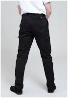 Брюки мужские CARGO черные с карманами/летние/зимние/48 размер/повседневные/деловой образ/оверсайз/демисезон