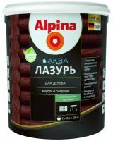Alpina Аква лазурь для дерева, 2.5 л, рябина