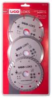 Набор дисков алмазных UGO LOKS 125х22,2x2мм 3шт