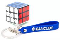 Брелок Gan кубик 3x3 keychain cube черный в боксе