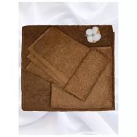 Хлопковые полотенца VILLSOFF(коричневый)
