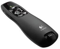 Пульт для презентаций Logitech R400 Laser Presentation Remote, Wireless/USB, Черный 910-001356