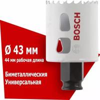 Коронка BOSCH BiM PROGRESSOR 43 мм для дерева и металла (2.608.594.214)