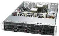 Серверная платформа Supermicro Шасси серверное SuperServer 2U 620P-TRT noCPU(2)3rd GenScalable/TDP 270W/no DIMM(16)/ SATARAID HDD(8)LFF/6xLP