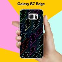 Силиконовый чехол на Samsung Galaxy S7 Edge Молнии 7 / для Самсунг Галакси С7 Едж