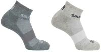 Носки SALOMON Socks Evasion 2-Pack Light Grey He (INT:M)