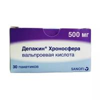 Депакин хроносфера 500мг 30 шт. гранулы пролонгированного действия Санофи Винтроп Индустрия