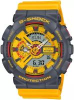 Наручные часы CASIO G-Shock GA-110Y-9A, желтый, серый