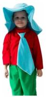 Карнавальный костюм "Незнайка", шляпа, рубашка, галстук, бриджи, 5-7 лет, рост 122-134 см 1577045