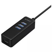 USB-концентратор ORICO W10PH4-C3, разъемов: 4