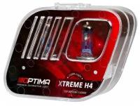 Галогенные лампы Optima Xtreme H4 +130% light 4200K, 12V, 60/55W, комплект - 2 лампы