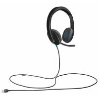 Проводные наушники Logitech USB Headset H540, черный