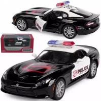 Металлическая машинка Kinsmart 1:36 2013 SRT Viper GTS (Police) KT5363WP, инерционная, в коробке